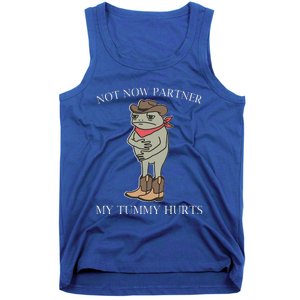 Not Now Partner My Tummy Hurts Tank Top