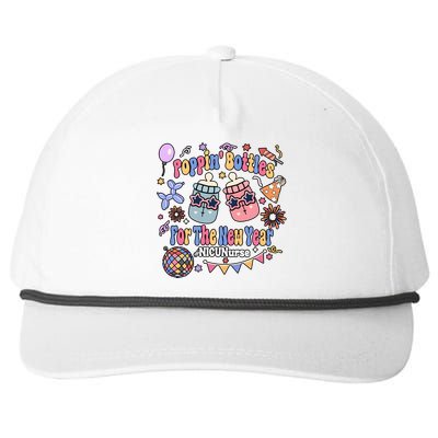 Nicu Nurse Poppin Bottles For The New Year 2024 Snapback Five-Panel Rope Hat