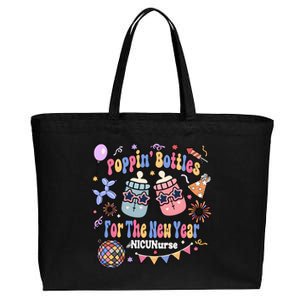 Nicu Nurse Poppin Bottles For The New Year 2024 Cotton Canvas Jumbo Tote