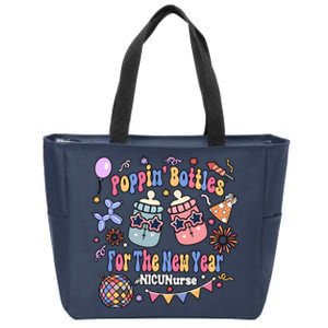 Nicu Nurse Poppin Bottles For The New Year 2024 Zip Tote Bag