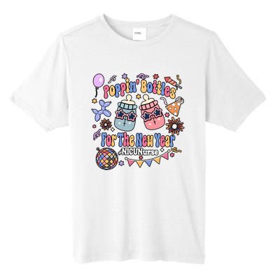 Nicu Nurse Poppin Bottles For The New Year 2024 Tall Fusion ChromaSoft Performance T-Shirt