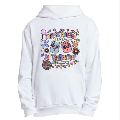 Nicu Nurse Poppin Bottles For The New Year 2024 Urban Pullover Hoodie