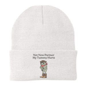 Not Now Partner My Tummy Hurts Knit Cap Winter Beanie