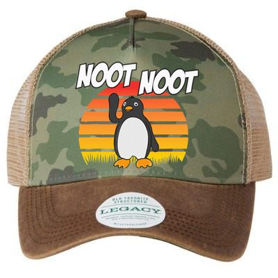 Noot Noot Penguin Vintage Gift Legacy Tie Dye Trucker Hat