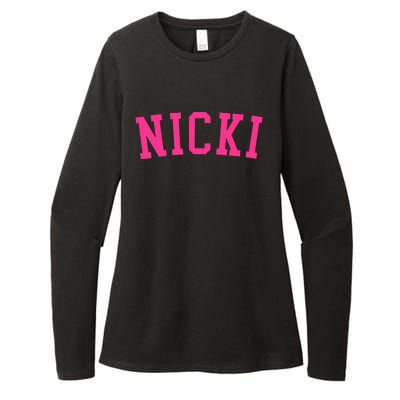 Name Nicki Personalized I Love Nicki Womens CVC Long Sleeve Shirt