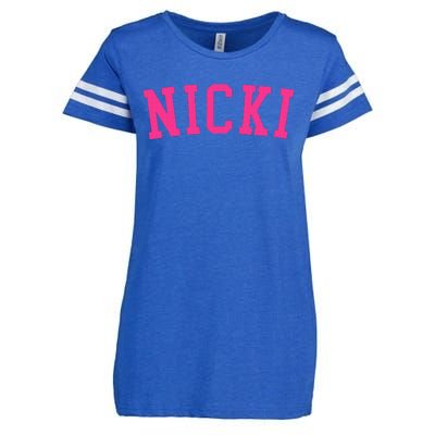 Name Nicki Personalized I Love Nicki Enza Ladies Jersey Football T-Shirt