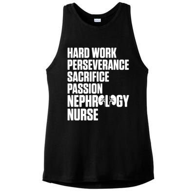 Nephrology Nurse Passion Dialysis Nursing Rn Meaningful Gift Ladies PosiCharge Tri-Blend Wicking Tank