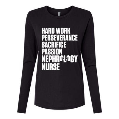 Nephrology Nurse Passion Dialysis Nursing Rn Meaningful Gift Womens Cotton Relaxed Long Sleeve T-Shirt