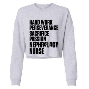 Nephrology Nurse Passion Dialysis Nursing Rn Meaningful Gift Cropped Pullover Crew