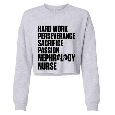 Nephrology Nurse Passion Dialysis Nursing Rn Meaningful Gift Cropped Pullover Crew