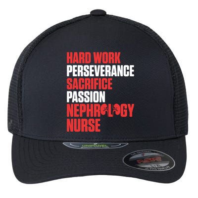 Nephrology Nurse Passion Dialysis Nursing Rn Gift Flexfit Unipanel Trucker Cap