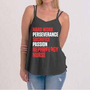 Nephrology Nurse Passion Dialysis Nursing Rn Gift Women's Strappy Tank