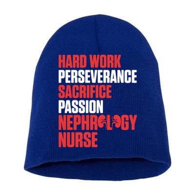 Nephrology Nurse Passion Dialysis Nursing Rn Gift Short Acrylic Beanie