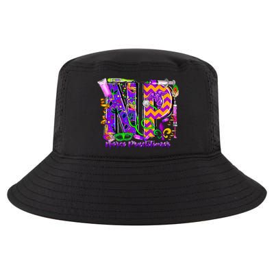 Np Nurse Practitioner Mardi Gras New Orleans Nursing Life Cool Comfort Performance Bucket Hat