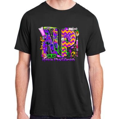 Np Nurse Practitioner Mardi Gras New Orleans Nursing Life Adult ChromaSoft Performance T-Shirt