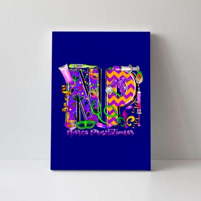 Np Nurse Practitioner Mardi Gras New Orleans Nursing Life Canvas