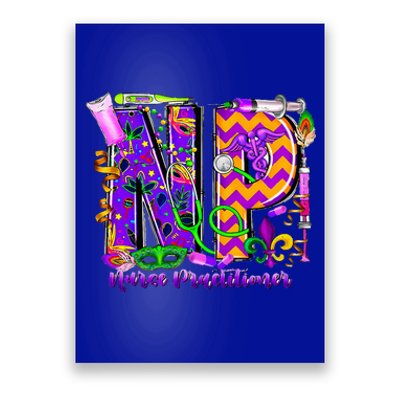 Np Nurse Practitioner Mardi Gras New Orleans Nursing Life Poster