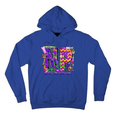 Np Nurse Practitioner Mardi Gras New Orleans Nursing Life Tall Hoodie