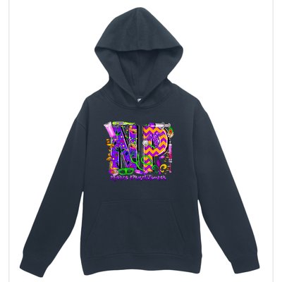 Np Nurse Practitioner Mardi Gras New Orleans Nursing Life Urban Pullover Hoodie