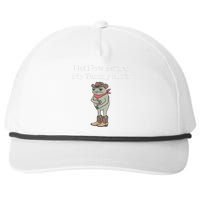 Not Now Partner My Tummy Hurts Design Snapback Five-Panel Rope Hat