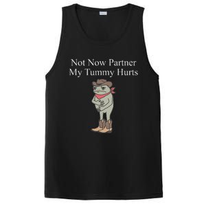 Not Now Partner My Tummy Hurts Design PosiCharge Competitor Tank