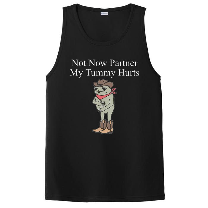 Not Now Partner My Tummy Hurts Design Gift PosiCharge Competitor Tank