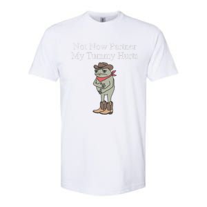 Not Now Partner My Tummy Hurts Design Gift Softstyle CVC T-Shirt