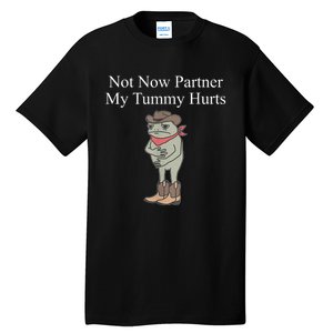 Not Now Partner My Tummy Hurts Tall T-Shirt