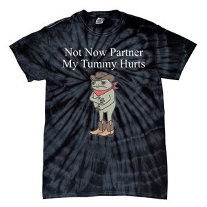 Not Now Partner My Tummy Hurts Tie-Dye T-Shirt