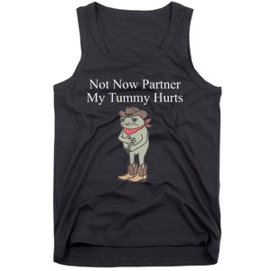 Not Now Partner My Tummy Hurts Tank Top