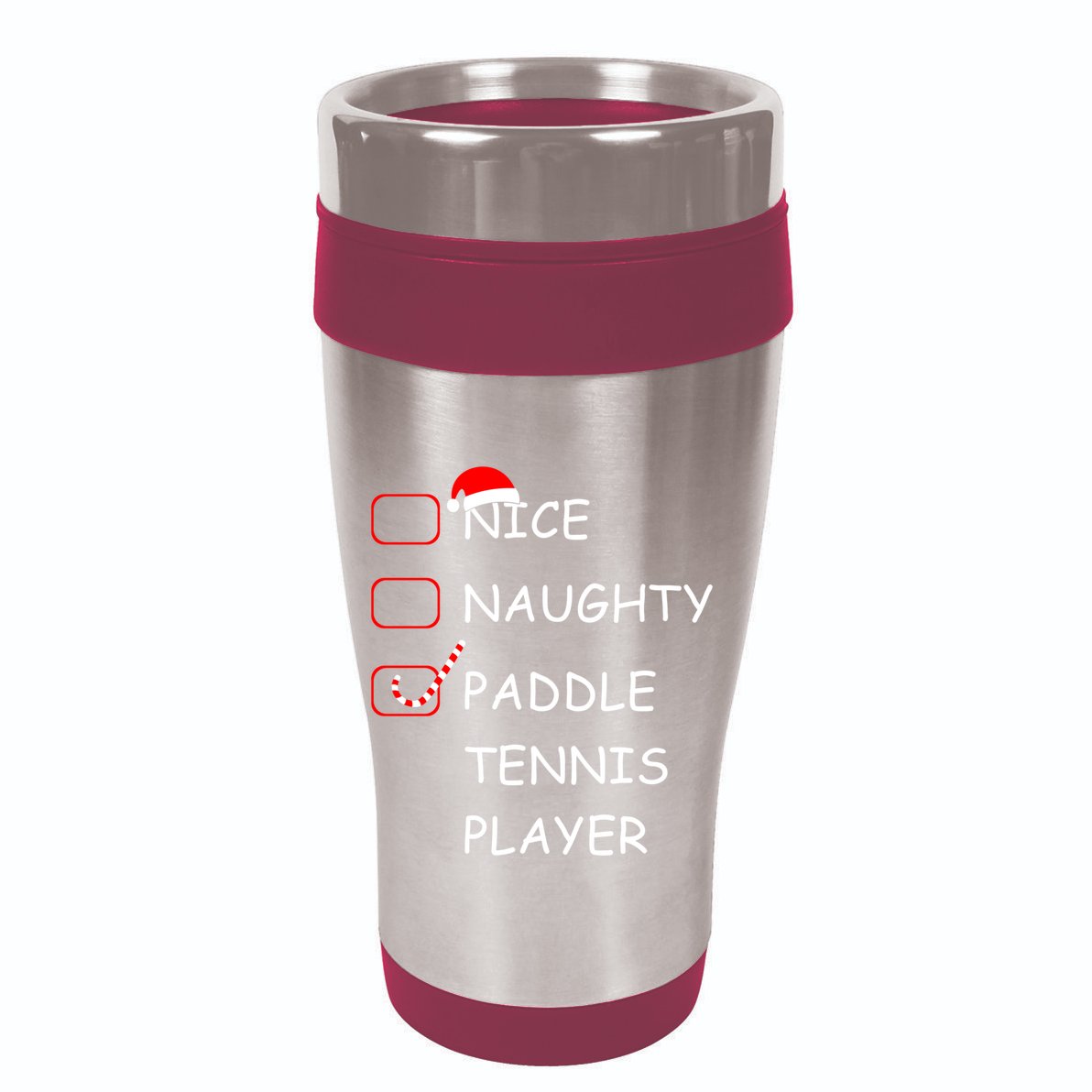 Nice Naughtly Paddle Tennis Player Xmas Tennis Coach Sports Gift Backpack