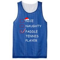 Nice Naughtly Paddle Tennis Player Xmas Tennis Coach Sports Gift Mesh Reversible Basketball Jersey Tank