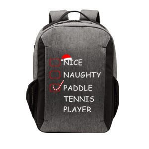 Nice Naughtly Paddle Tennis Player Xmas Tennis Coach Sports Gift Vector Backpack