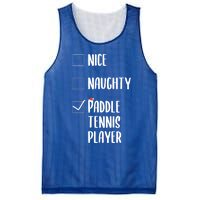 Nice Naughtly Paddle Tennis Player Xmas Tennis Coach Sports Gift Mesh Reversible Basketball Jersey Tank