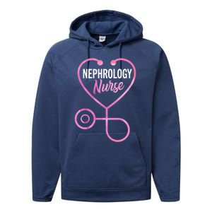 Nephrology Nurse Practitioner Ney Dialysis Nurse Great Gift Performance Fleece Hoodie