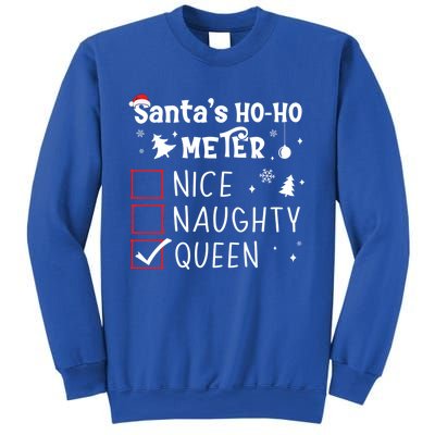 Nice Naughty Queen Christmas List Queen Funny Xmas Gift Sweatshirt