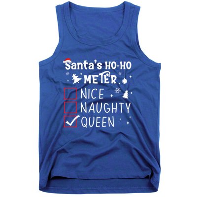 Nice Naughty Queen Christmas List Queen Funny Xmas Gift Tank Top