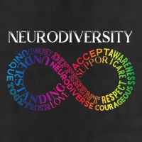 Neurodiversity Neurodivergent Rainbow Infinity ADHD ASD Adult Drive Performance Visor