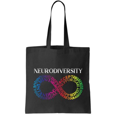 Neurodiversity Neurodivergent Rainbow Infinity ADHD ASD Bag
