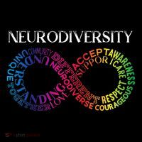 Neurodiversity Neurodivergent Rainbow Infinity ADHD ASD Premium T-Shirt