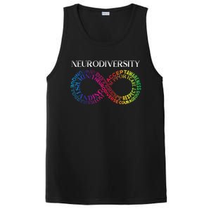 Neurodiversity Neurodivergent Rainbow Infinity ADHD ASD PosiCharge Competitor Tank