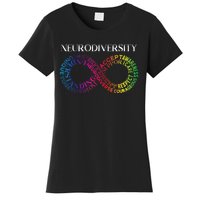 Neurodiversity Neurodivergent Rainbow Infinity ADHD ASD Women's T-Shirt