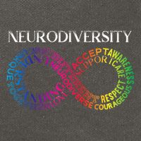 Neurodiversity Neurodivergent Rainbow Infinity ADHD ASD Cotton Canvas Backpack