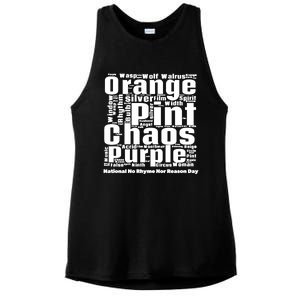 National No Rhyme Nor Reason Day Celebration September 1st Cute Gift Ladies PosiCharge Tri-Blend Wicking Tank