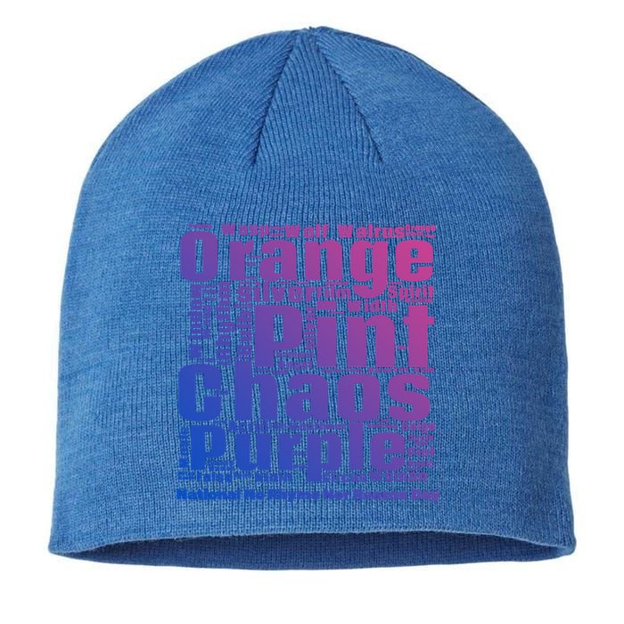 National No Rhyme Nor Reason Day Celebration September 1st Cool Gift Sustainable Beanie