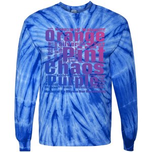 National No Rhyme Nor Reason Day Celebration September 1st Cool Gift Tie-Dye Long Sleeve Shirt