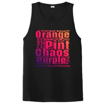 National No Rhyme Nor Reason Day Celebration September 1st Gift PosiCharge Competitor Tank