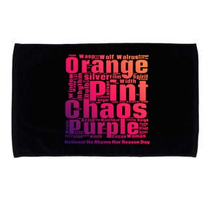 National No Rhyme Nor Reason Day Celebration September 1st Gift Microfiber Hand Towel