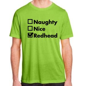 Nice Naughty Redhead Xmas Idea Funny Christmas Ginger Funny Gift Meaningful Gift Adult ChromaSoft Performance T-Shirt