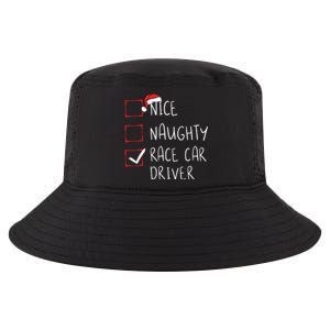 Nice Naughty Race Car Driver List Christmas Santa Claus Cool Comfort Performance Bucket Hat